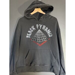Black Pyramid Hoodie Black Chris Brown Pullover Logo XL